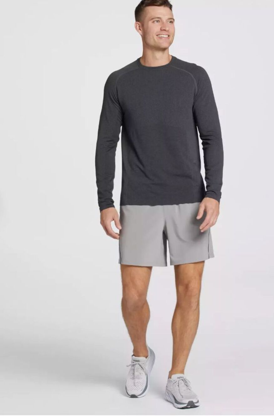 VRST Men's Stealth Running Shorts LINED 7" Silver Shadow Gray Size 2XL NWT $50